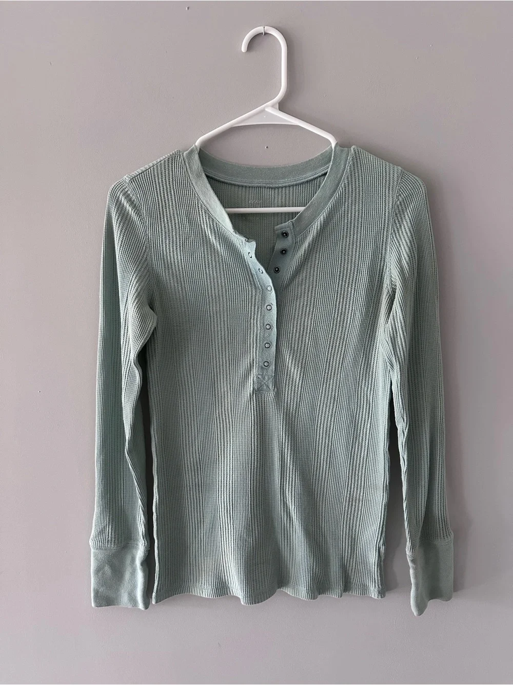 aerie Ribbed Long Sleeve Top
